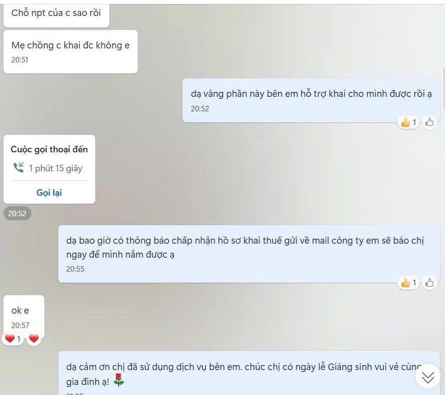 Phản hồi của Chị Lý