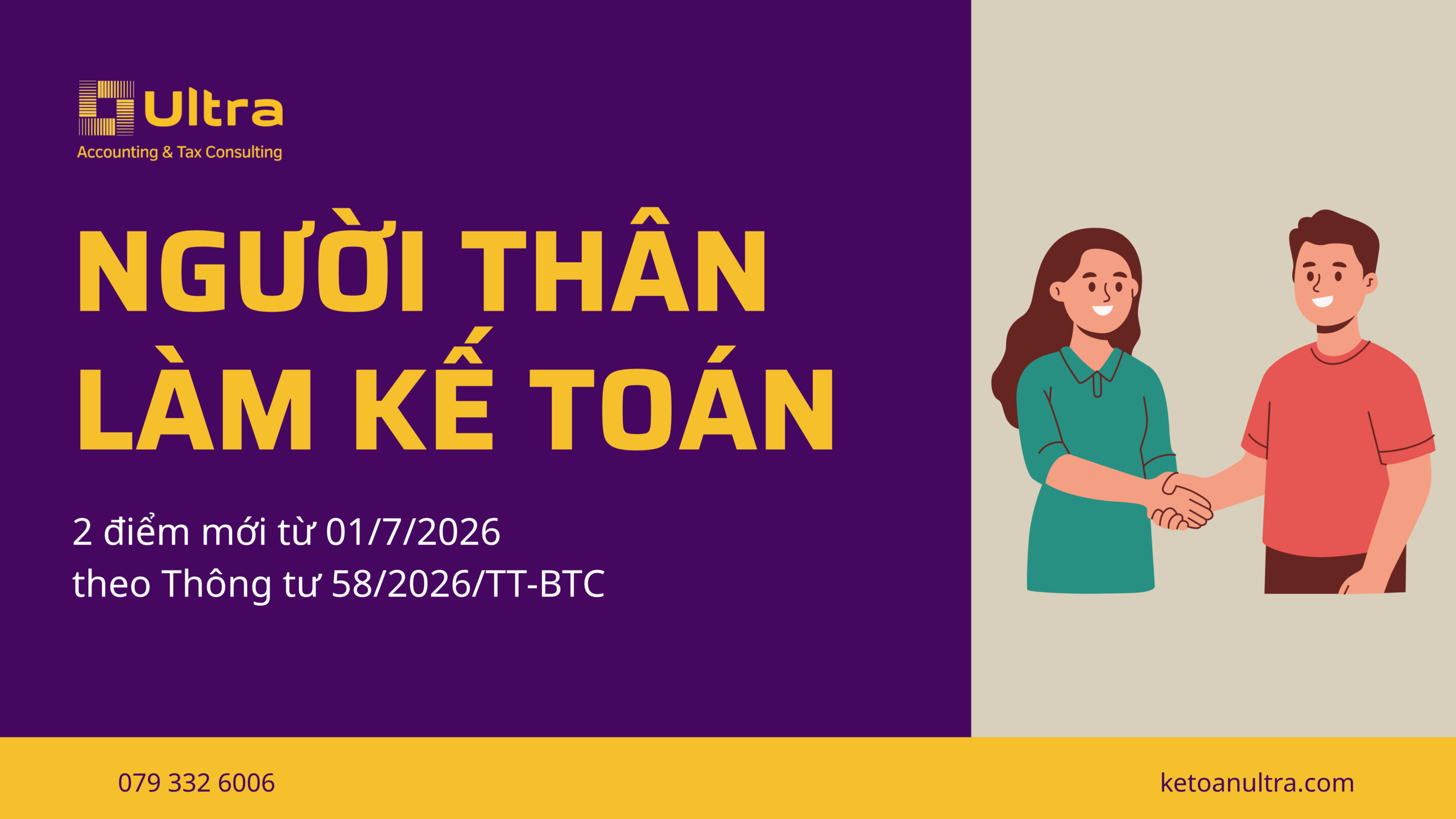 Người thân làm kế toán doanh nghiệp siêu nhỏ: trước và từ 01/7/2026