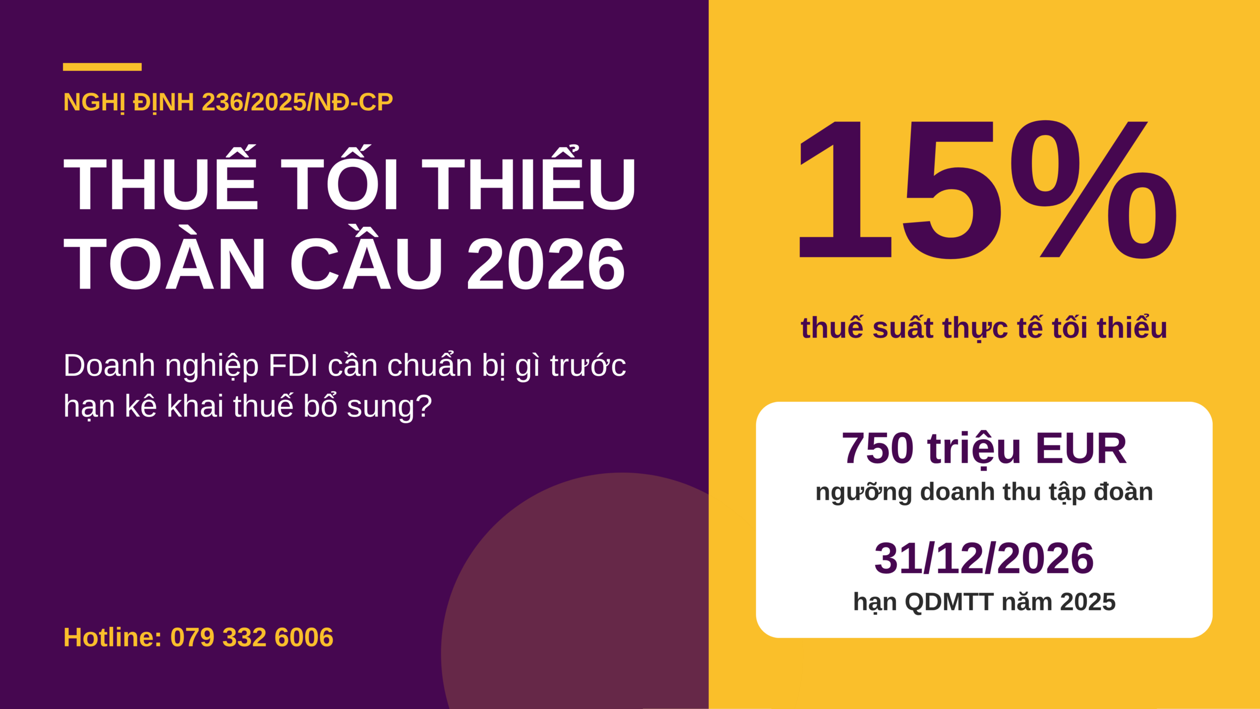 Thuế tối thiểu toàn cầu 2026 với doanh nghiệp FDI